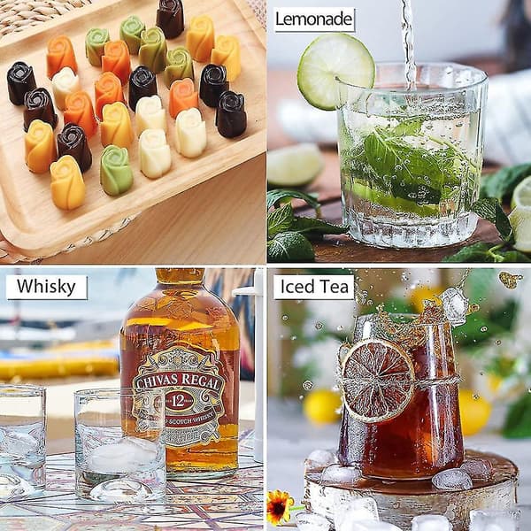 Silikoneisforme til whisky, cocktails og chokolade