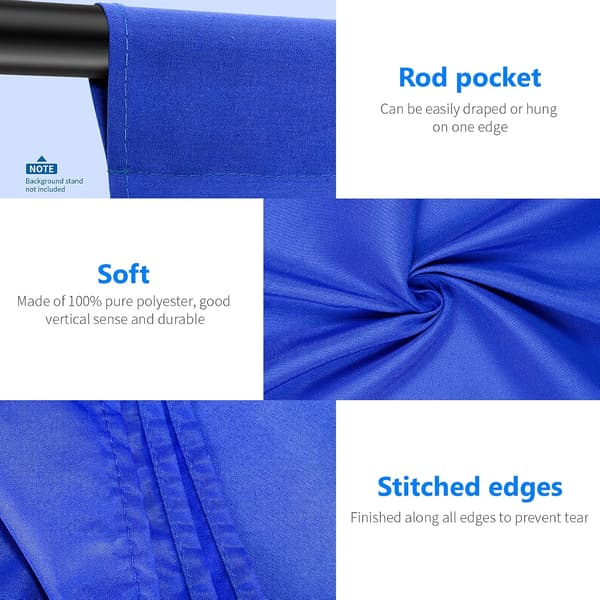 1,8 x 2,8 m Photo Studio Background 100% Pure Muslin Foldable Backdrop