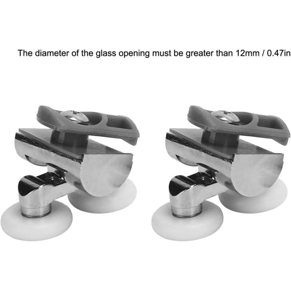 23mm Double Shower Door Rollers Pulley Upper and Lower Wheels Bathroom Accessories