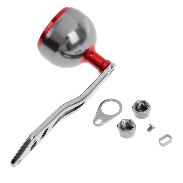 Fiskerullehåndtag i fuld metal med kuglehåndtag til S/D/A spinderulle