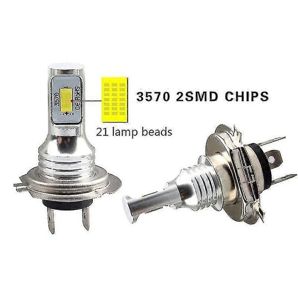 h7 Led Canbus Frontlykt H7 Led Nærlys Pærer 6000K IP 68 CSP 3570 LED-chips