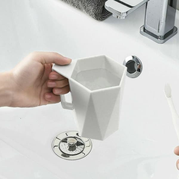 Allsidig Geometrisk Krus - Perfekt for Piknik og Barn Vit white