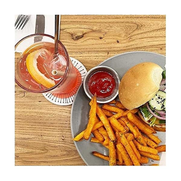 Set of 6 Drink Coasters Absorbent Round Ceramic Stone Coasters with Cork Base Table Surface Protection As Shown