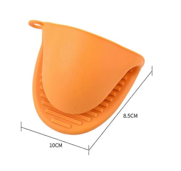 Thick Silicone Pot Holders Heat Resistant for Cooking, Baking, Grilling and BBQ (Grey)