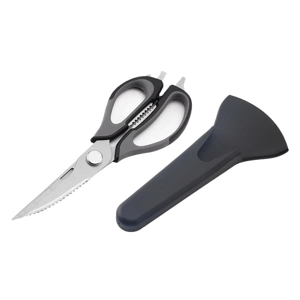 Kitchen Scissor Knife for Fish, Chicken Bone, Vegetable Cutter, Black