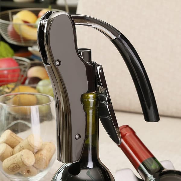 Luxury Compact Wine Opener with Integrated Foil Cutter, Wine Accessory