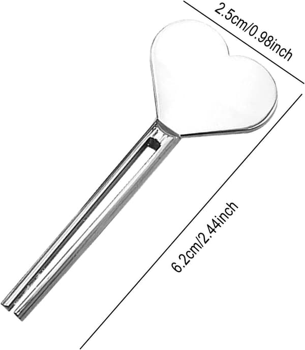 Tandkrämstubnyckel – 2 rullnycklar för tandkräm silver - silber