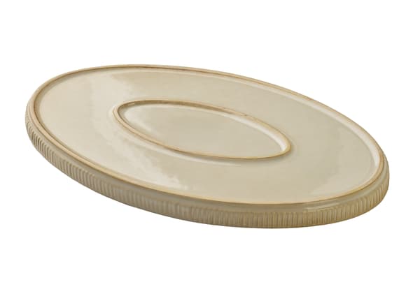 Serveringsfat keramikk BASICNATURE 31x18 beige 1stk