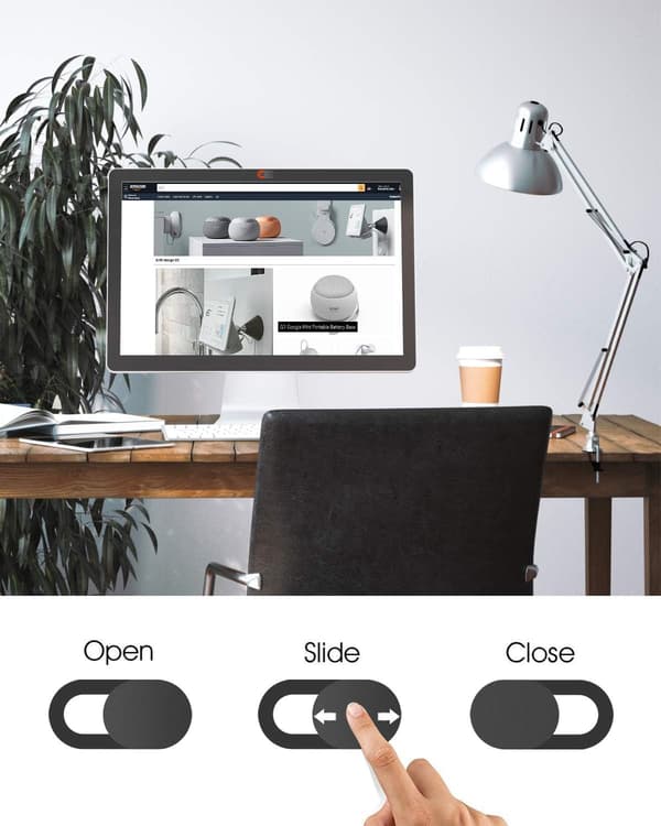 Laptop Webcam Cover 8 pcs (4 Black + 4 Red) Webcam Cover KIWI d DXGHC