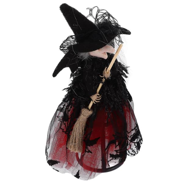 Sød Halloween Indendørs Heksedukke Rød Farve Til Halloweenfest 1 Sæt