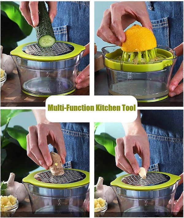 Manual juicer lemon squeezer dishwasher safe, multifunctional orange citrus lime juicer, manual fruit press with measuring cup