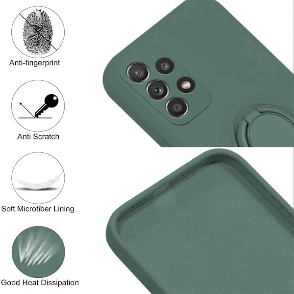 Samsung Galaxy A53 Case With Ring Holder Green