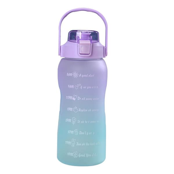1500 ml gradient lila vattenflaska utomhus KLB