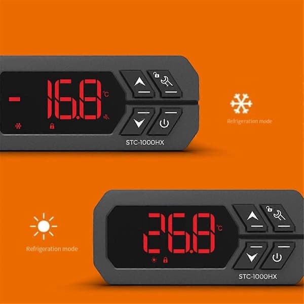 Temperaturregulator STC-1000HX Akvarium Krypdyrboks Inkubator Datatemperaturregulatorbryter 220V