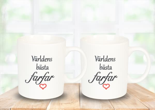 Krus Verdens bedste bedstefar Vit white
