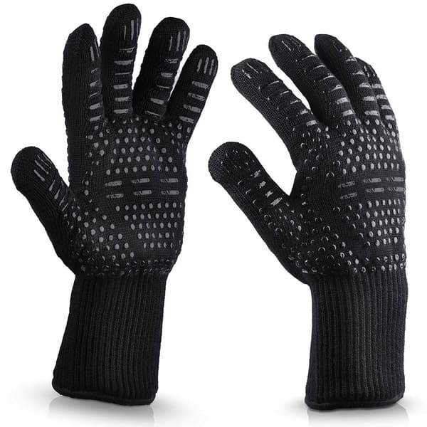 Grydelap med supergreb - Grillhandske Svart black