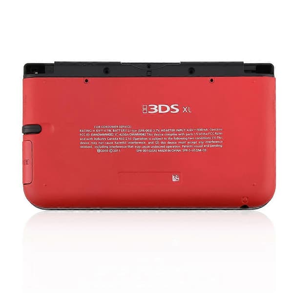 Erstatning komplett husreparasjonssett for Nintendo 3DS XL rød