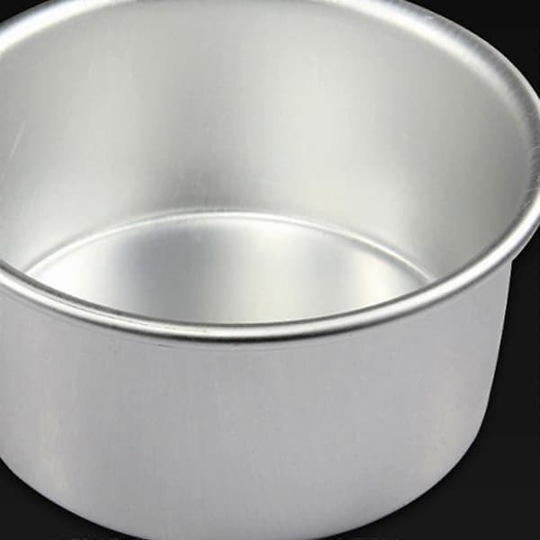 Rund kakeform, bakeutstyr, kakeformer i aluminiumslegering for Valentinsdag-baking, 15 cm
