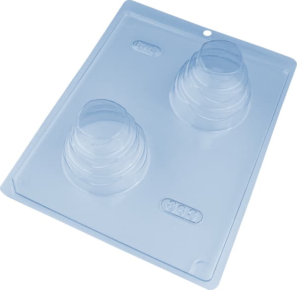 Pralineform Lagkage Chokoladeform - BWB 863 - Special 3-delt form Transparent transparent