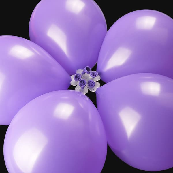 60 stk. blomsterformede ballongklemmer, bærbare, til bryllup og bursdag