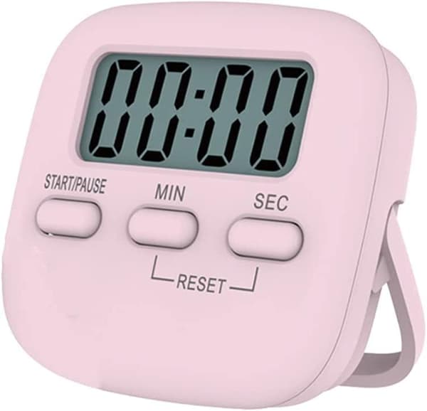 Køkkentimer med stort LCD-display, digital køkkentimer med høj alarm
