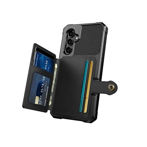 Samsung A15 5G Støtsikkert Premium Deksel 4-ROM Solid V3 RFID Svart