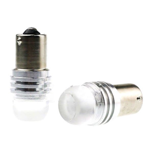 10 stk 1156 Ba15S P21W Q5 12V LED Bil Baklys Hvid