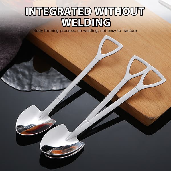 Stainless Steel Spade Spoon Coffee Dessert Watermelon Spoon Tableware Tool Combination Combination