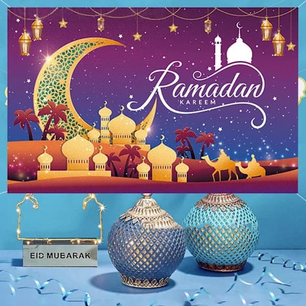 Eid Baggrundsbanner Ramadan Dekoration 06 06