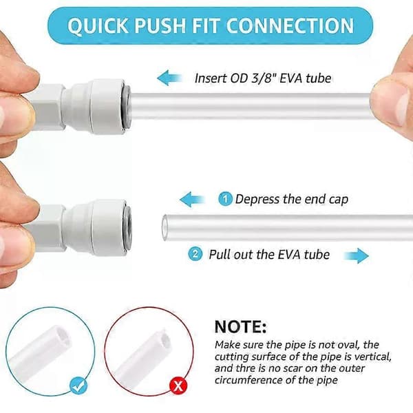 Homebrewing Ball Lock Disconnect with Push-fit fitting 3/8 Push-in Quick Connect Beer Tap Easy Connection