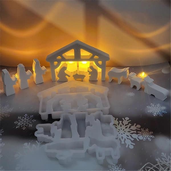 DIY-form til Jesu fødested, juledekoration, boligindretning