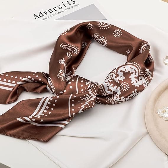 4 stk Hodeplagg for kvinner 90cm Hodeplagg Silkeaktige Satinskjerf Firkantet Bandana Hårinnpakninger Skjerf for søvn