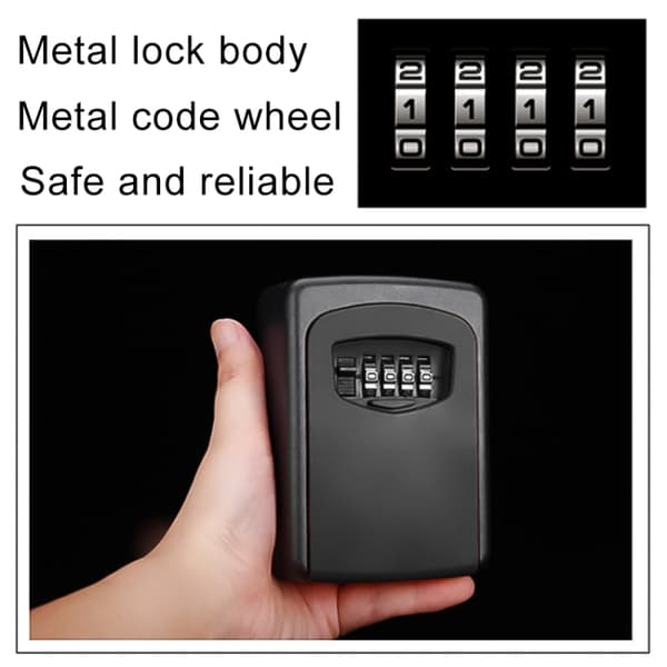 Key Cabinet with Code Lock in Durable Aluminum and Zinc Alloy