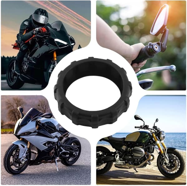 Motorcykelhjulskydd, styrskydd, multikontrollskydd, svart - Schwarz