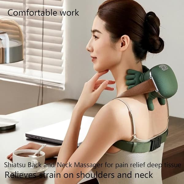 Large Rechargeable Portable Shoulder and Neck Massager with High Capacity