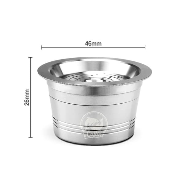 Kaffekapsler Cafissimo Kapsler Genopfyldelige kaffekapsler Holder Filter Sølv Silver 62