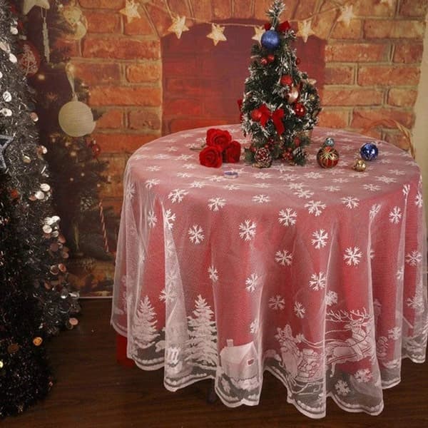Lace Christmas Tablecloth