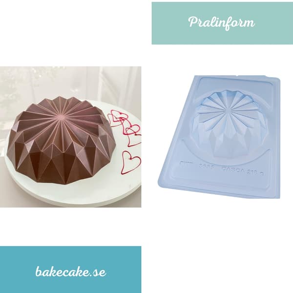Praline Mold Cake Mold Chocolate Mold - BWB 3655 - Special 3 Part Mold Transparent transparent