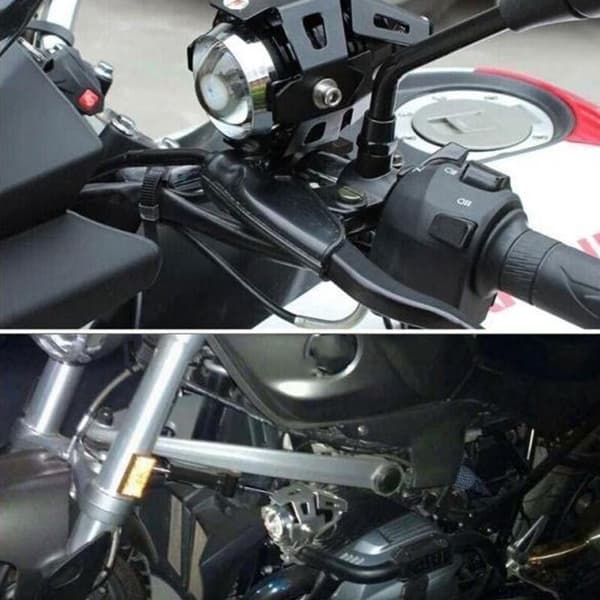 Motorsykkel 30W LED Tåkelys Hvit Lampe Frontlys