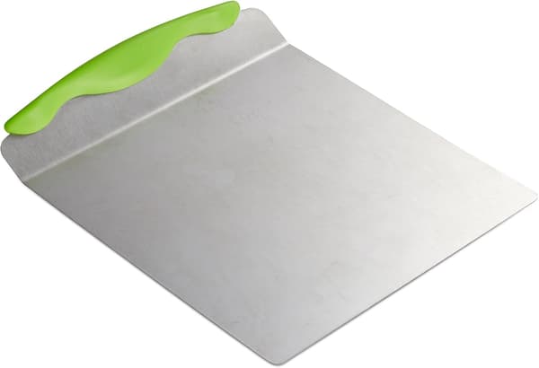 Stainless Steel Cake Spatula, Square, XL, with Handle, W x D: approx. 20 x 20 cm, Silver