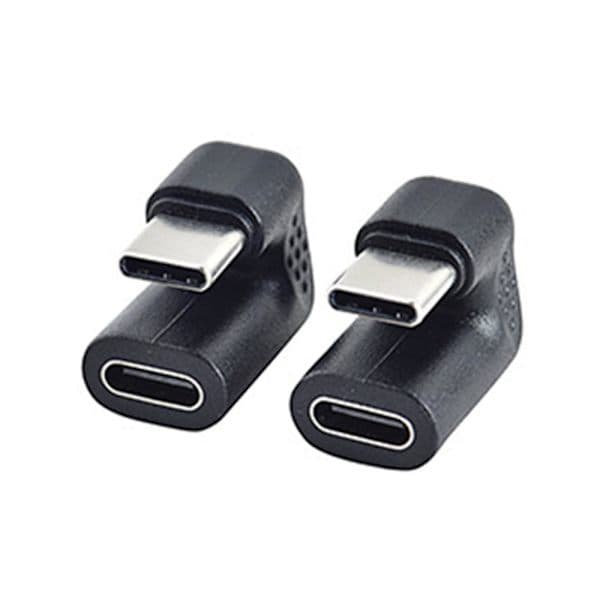 2 stk. 180 graders retvinklet USB 3.1 Type C han til hun USB-C konverteradapter til smartphone