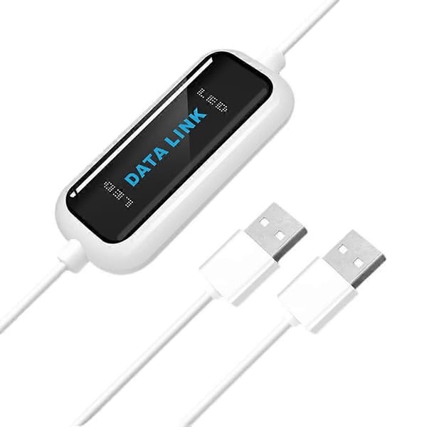 USB-datakabel för filöverföring mellan datorer, kompatibel med Windows - USB 2.0 Data Link PC-kabel