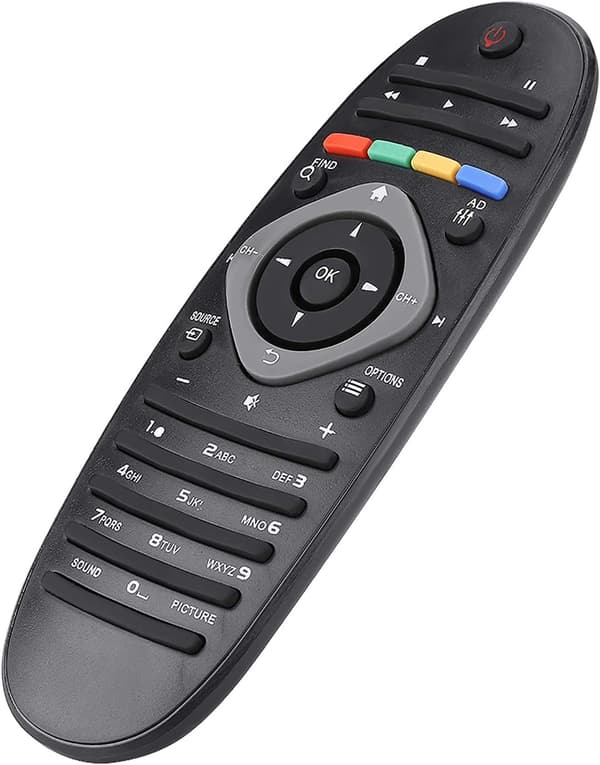 Erstatningsfjernkontroll Universal fjernkontroll for Philips TV Original Philips fjernkontroll Philips KVALITETSMATERIALE