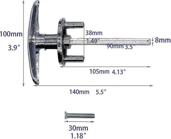Garage Door Lock with T-Handle and Keys, Universal Shed Door T-Handle Lock