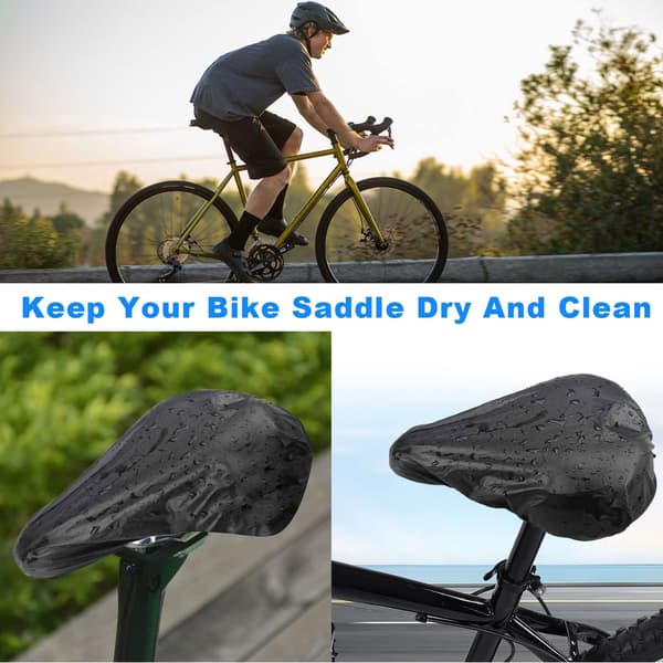 4-pack Waterproof Bicycle Saddle Covers, Rain Cover for Bicycle Saddle with