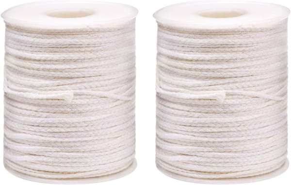 2 stk flettede veker for lysfremstilling DIY og lys DXGHC