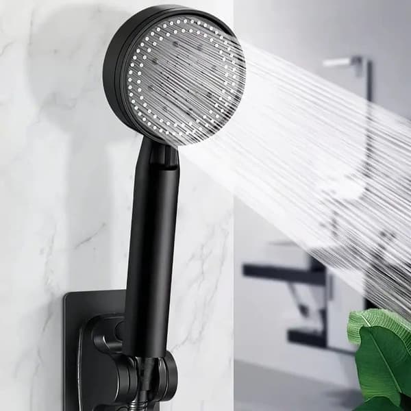 Handheld Shower Head with 5 Modes - Wall-Mounted, Incl. Bracket and Flexible Hose