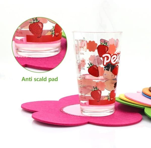 Pan Protector, Felt Pan Protector, 7 Pieces, 25 cm Diameter, Separate and Protect, Cookware Surfaces