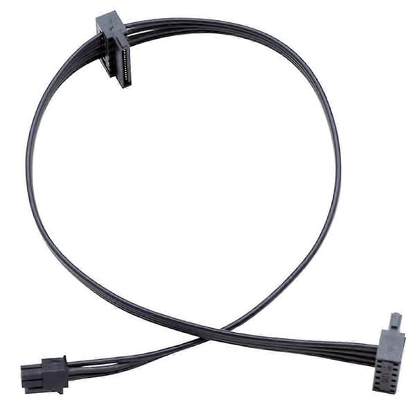 2 kpl Mini 4Pin - kaksois 15Pin SATA HDD -virtajohto, 45cm/17.7 tuumaa