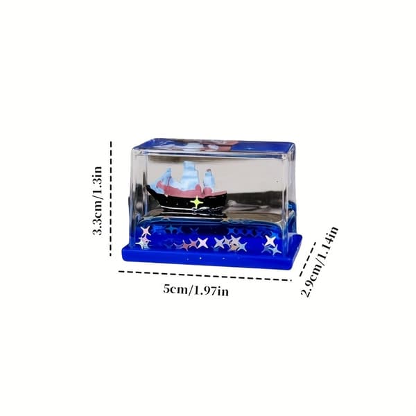Unsinkable Acrylic Titanic Ship Model Decoration Clear Oil-Filled Nautical Table Display Birthday Gift Ocean Lovers Random-1pc Random-1pc